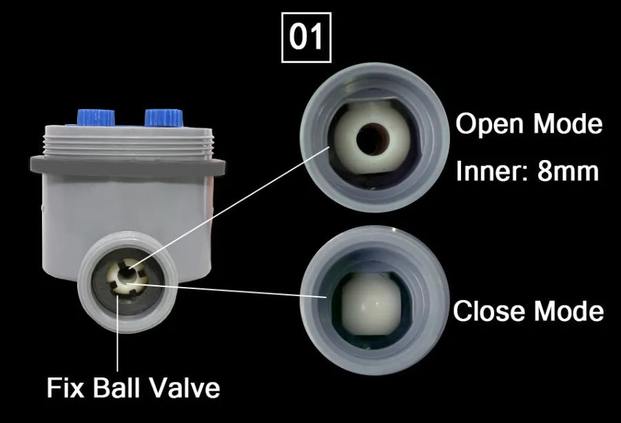 Automatic battery-operated watering timer device with faucet connection for plant irrigation