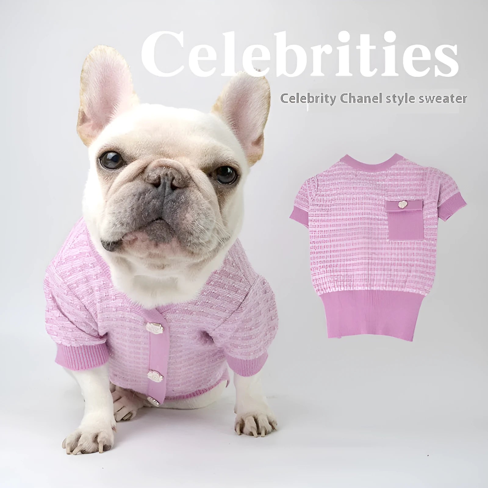 Wool knitted schnauzer dog jumper for autumn and winter in classic style