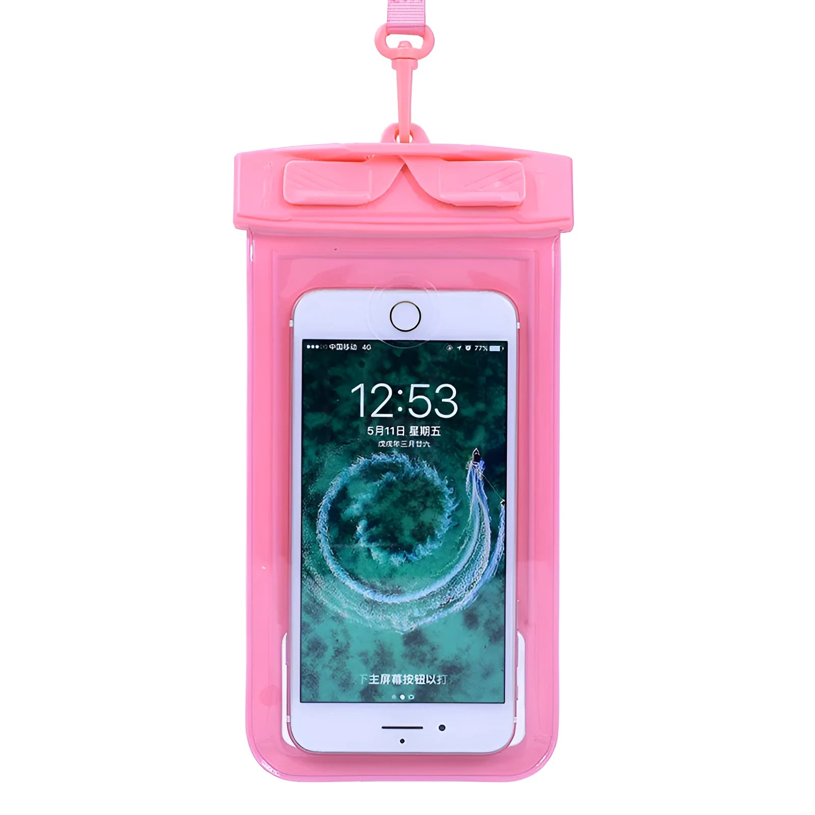 PVC waterproof mobile phone bag in multiple colours for diving and beach activities