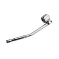 22mm hexagonal oxygen sensor socket tool with bright chrome finish measuring 270mm in length