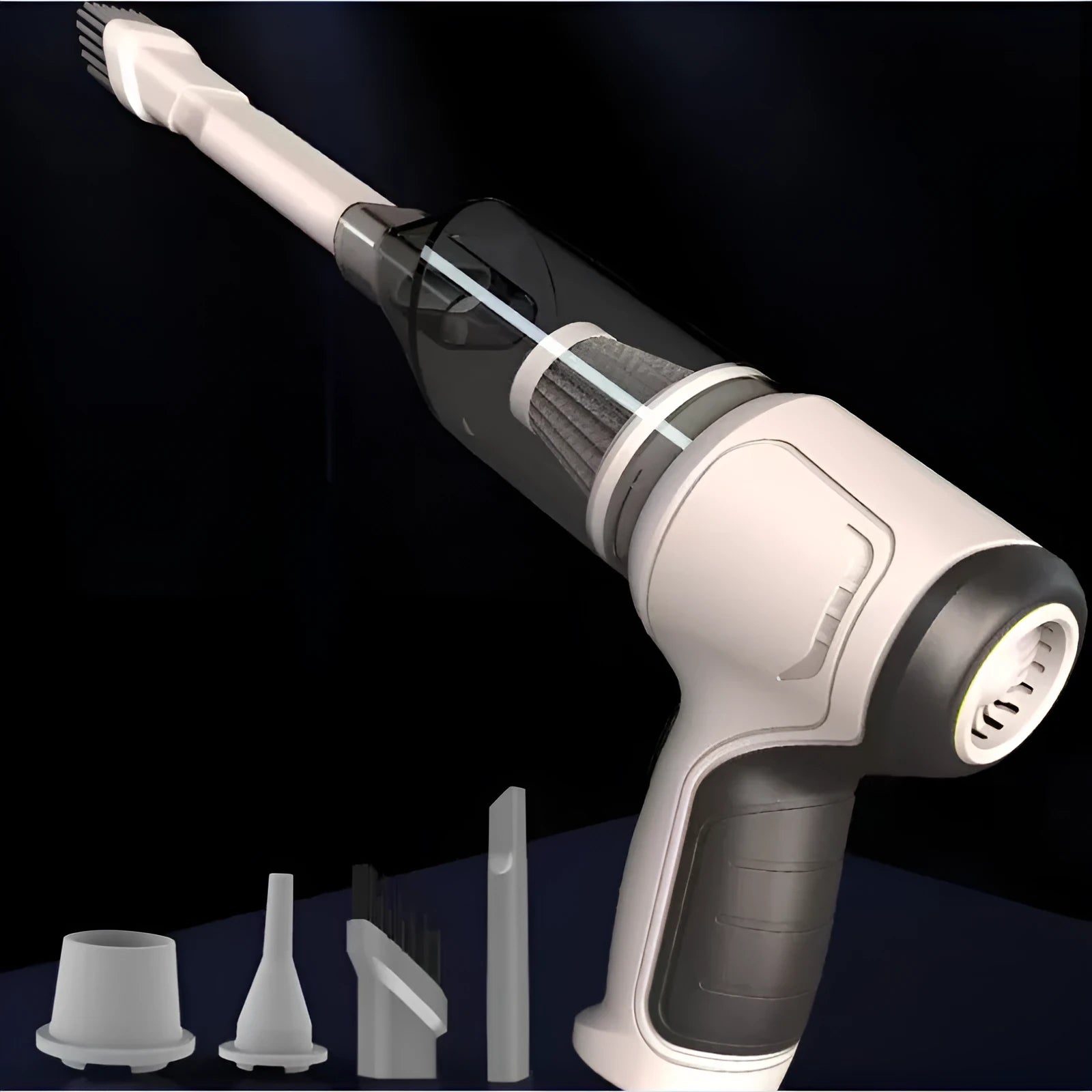 Three-in-one wireless car pet vacuum cleaner with brushless motor and 200ml dust bucket