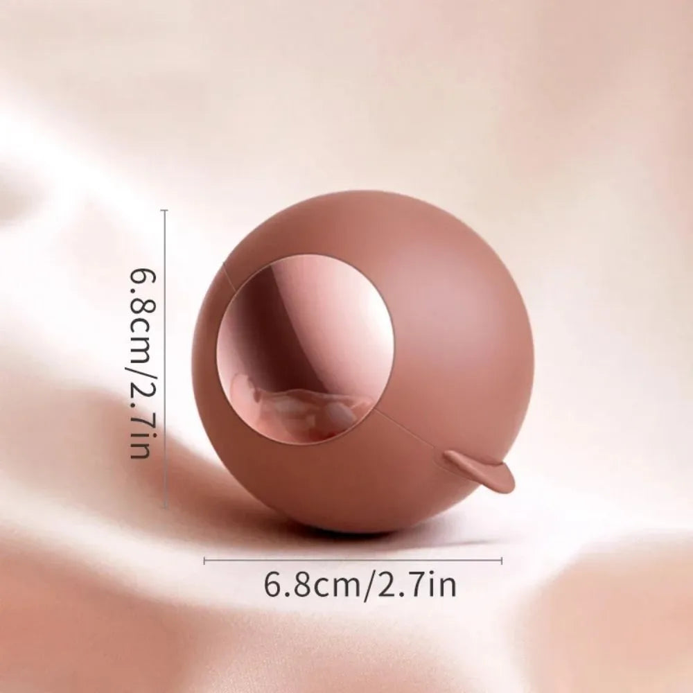 ABS plastic hair removal ball lint roller with handle in white gold colour