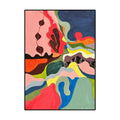 Handmade abstract oil painting on canvas, rolled and frameless, for living room or bedroom wall decor
