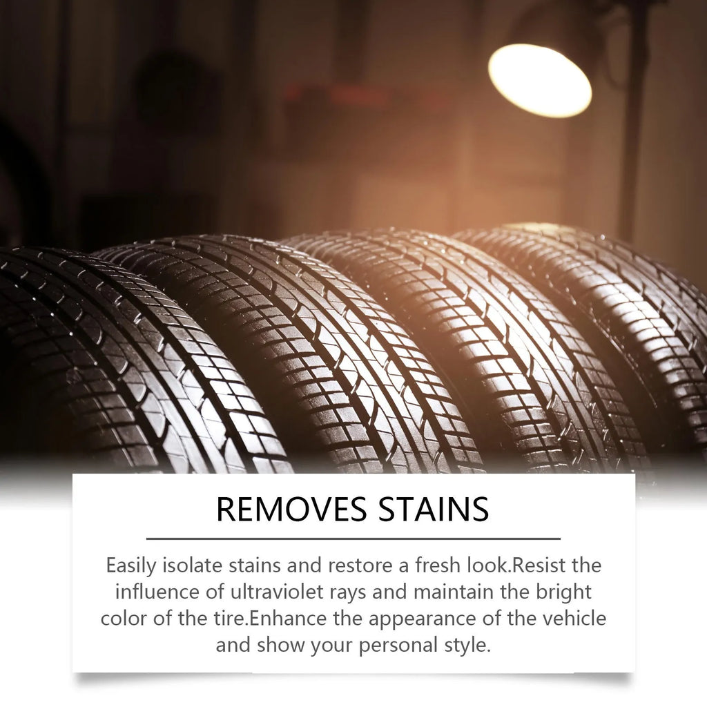 120ml car tyre retreading spray bottle with a sponge for waterproof renovation of black tyres