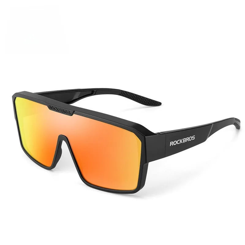 Cycling goggles with polarised lenses and large TR frame in multiple colour options
