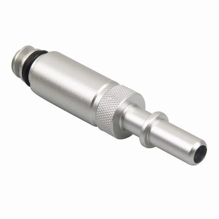 Silver metal transmission refueling joint adapter tool VAS6262-9.
