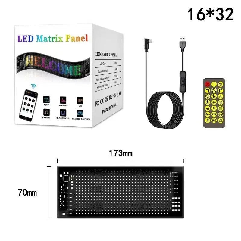 Car flexible advertising Bluetooth smart screen with PU FPCB material, Magic Color finish, general vehicle fit