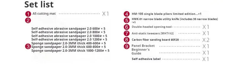 Meow Maker Model Tool Featured Set metal tools for Meow Craftsman New Hand Suit miniature modelling