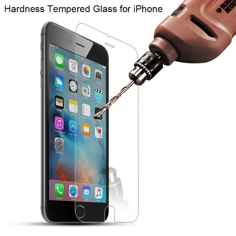 Tempered glass screen protector for iPhone with anti-fingerprint surface
