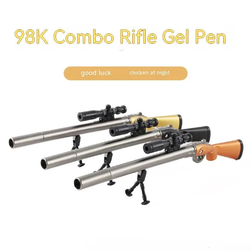 98K sniper rifle replica gel pen with 0.5mm tip and black ink
