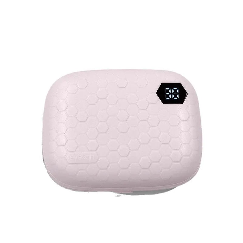 Pearl white automatic electric ultrasonic glasses cleaning machine on a surface