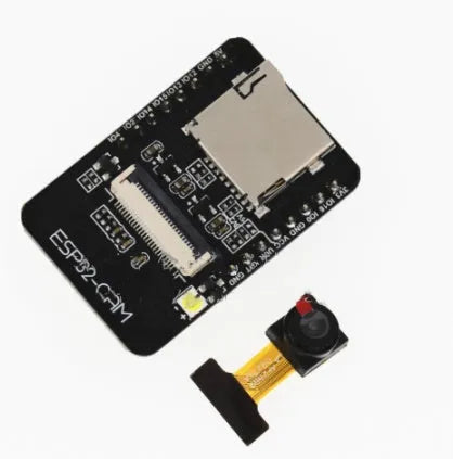 ESP32-CAM camera development board with WiFi and Bluetooth, compact 27x40.5x4.5mm module