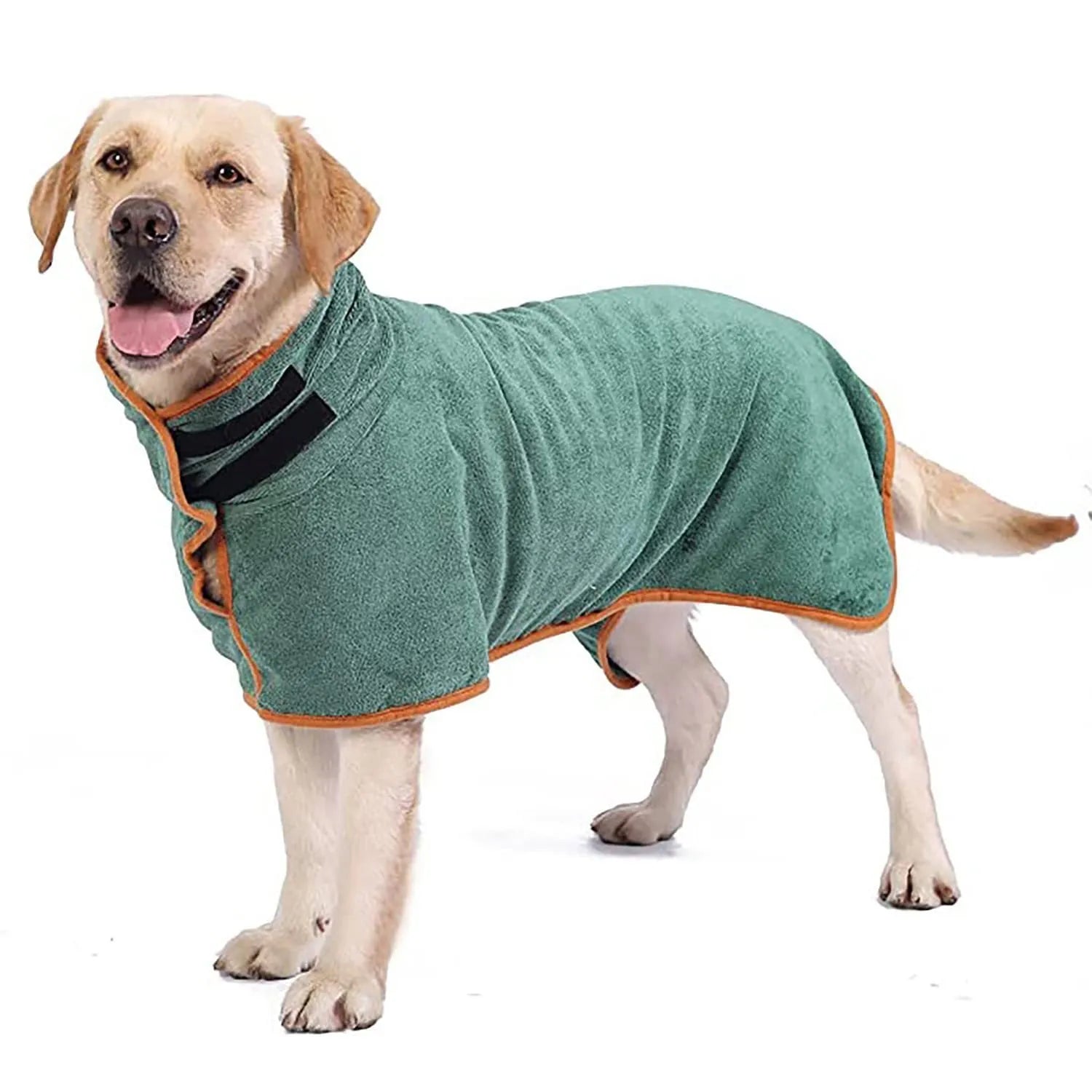 Nylon pet bath robe towel for dogs and cats in multiple sizes and colours