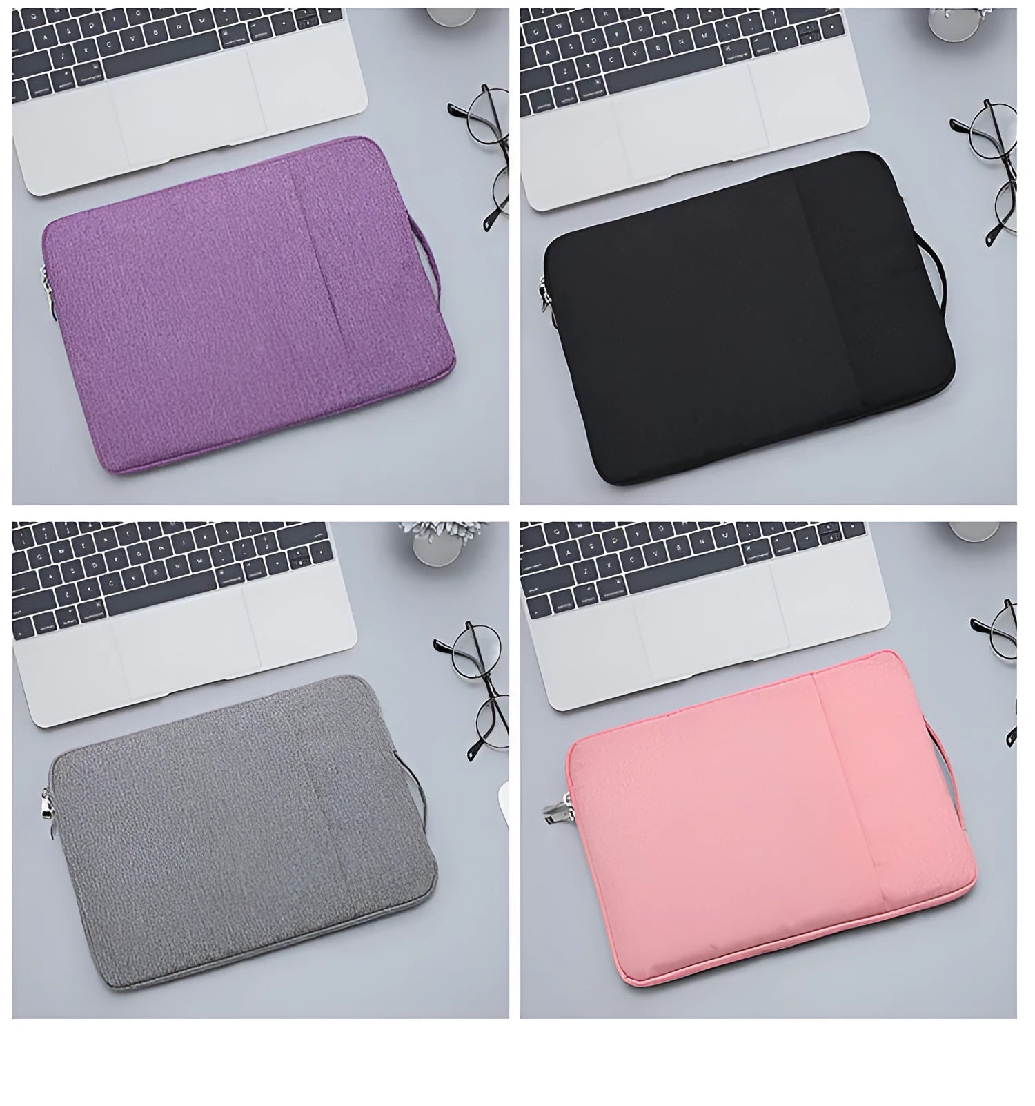 Oxford cloth laptop storage bag with zipper closure, available in multiple colours and sizes up to 15.6 inch