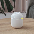 USB plastic humidifier with colour light and water drop spray in white