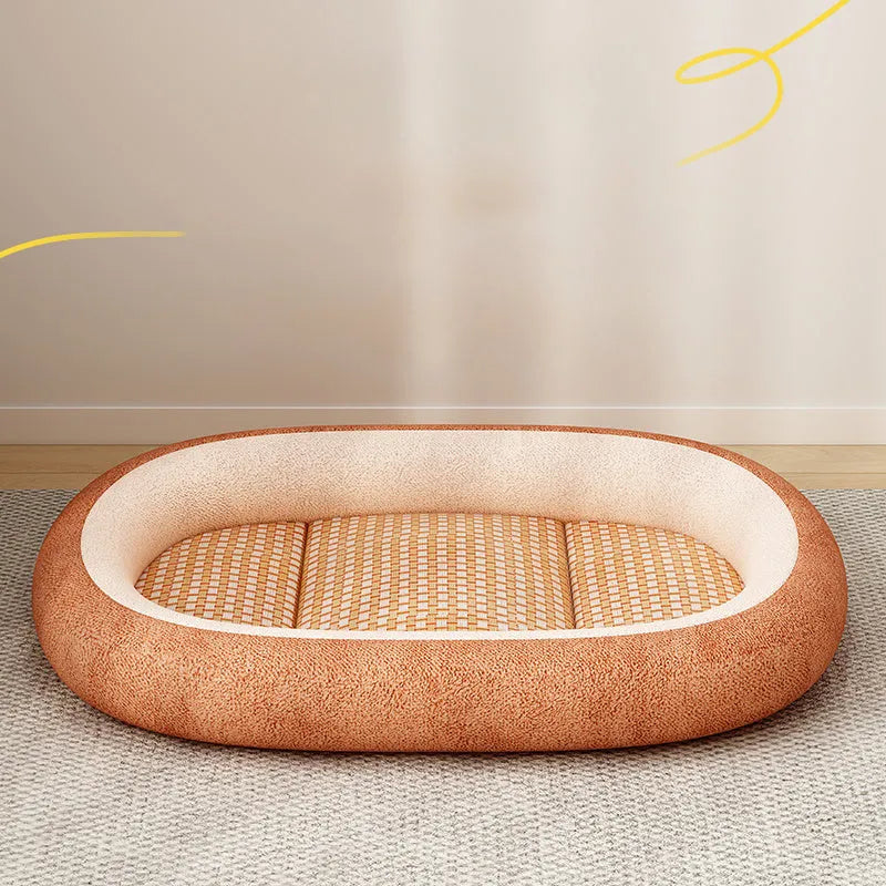 Removable cover pet nest with cotton filling in various size and colour options
