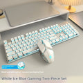 Wired quiet mechanical keyboard with backlit keys in various colour options on a desk