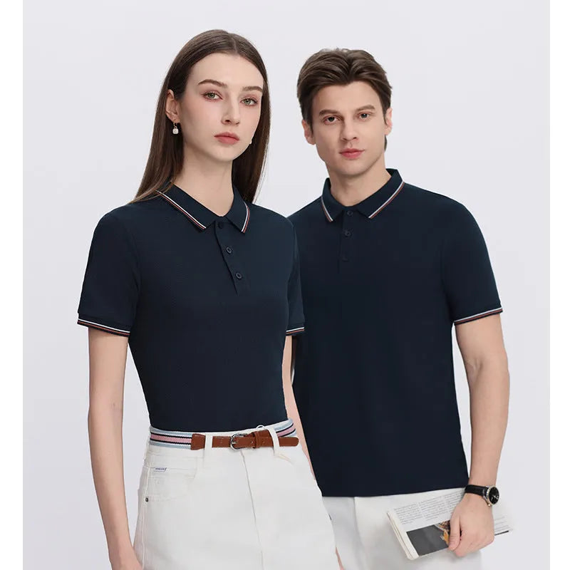 Men's Solona ice-feeling work polo shirt in bright red with short sleeves and straight fit