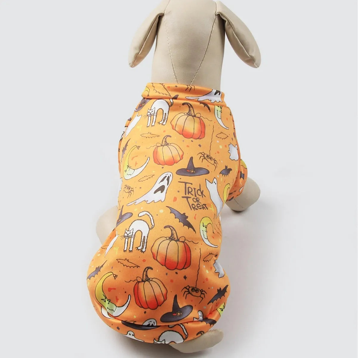 Fleece-lined dog coat with polyester fabric and triangle scarf in European American style patterns