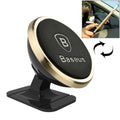 Baseus magnetic car phone holder with 360-degree rotation in aluminium alloy