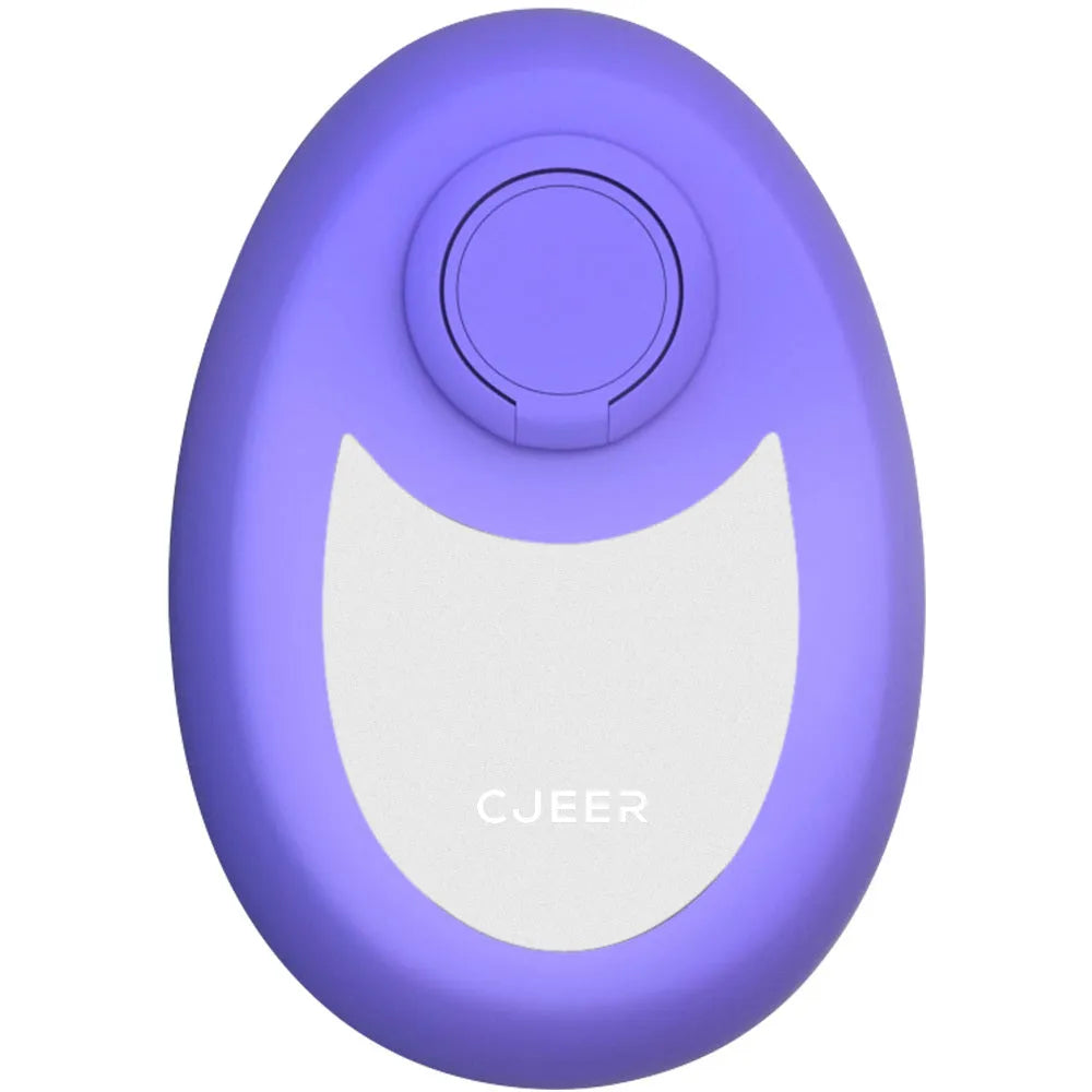 CJEER crystal hair removal device with nano-glass surface and metal finger ring in green purple black colours