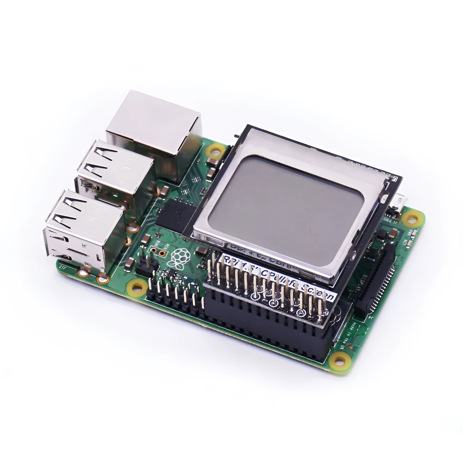 1.6-inch LCD screen module for Raspberry Pi with GPIO connector and backlight switch.