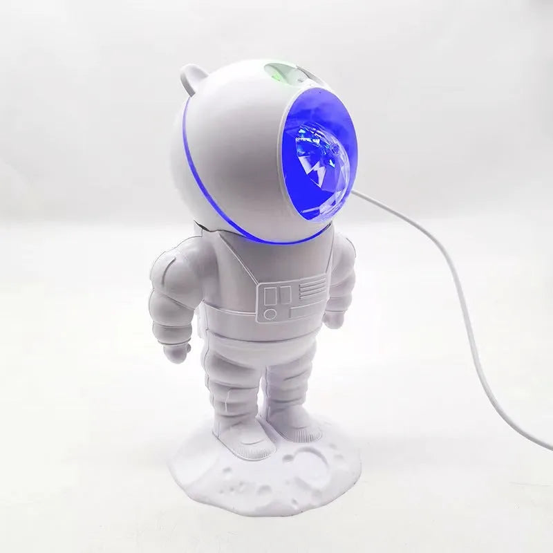Astronaut star water wave projection lamp with USB cable, ABS shade, and button switch