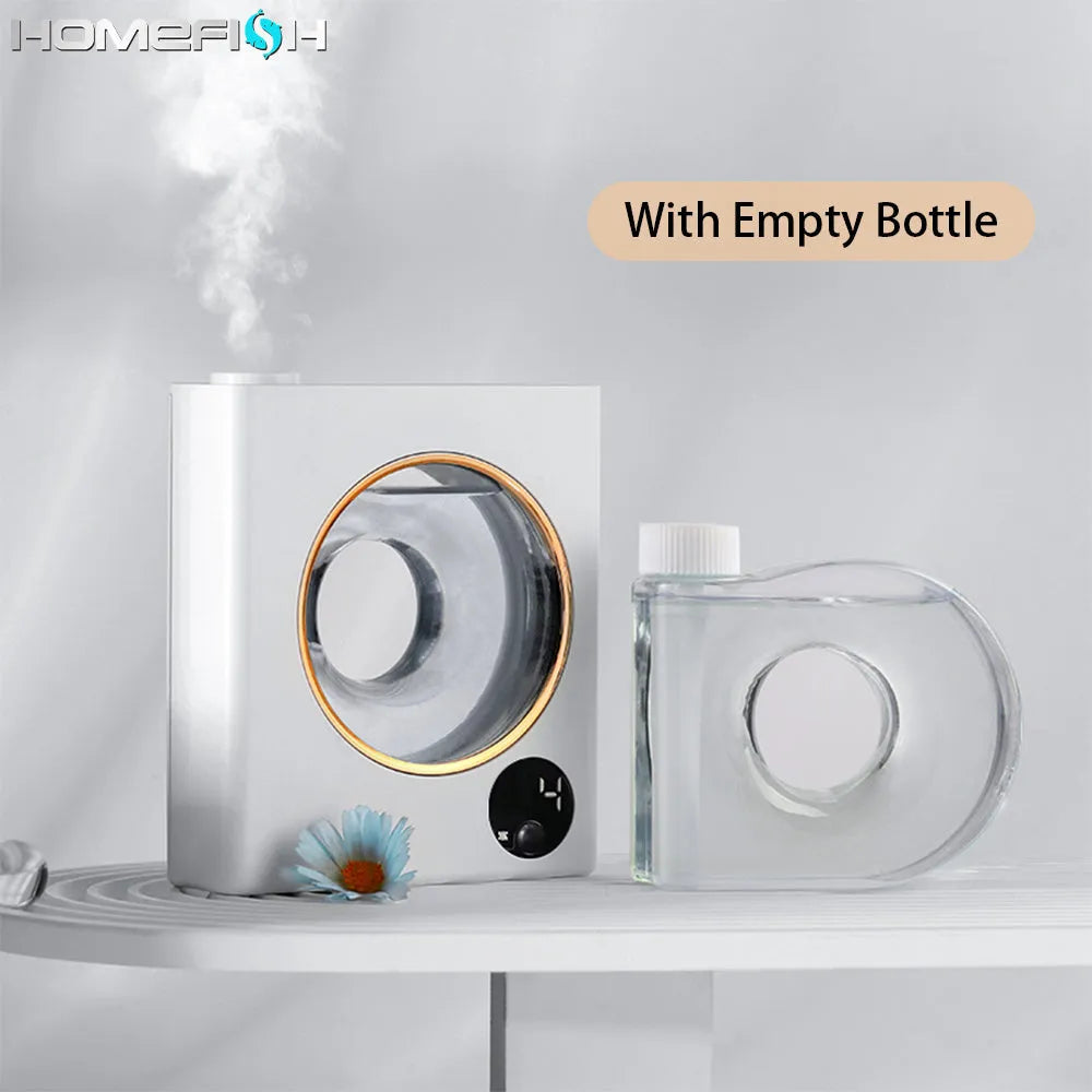 Small white wall-mounted automatic aromatherapy machine with USB port.