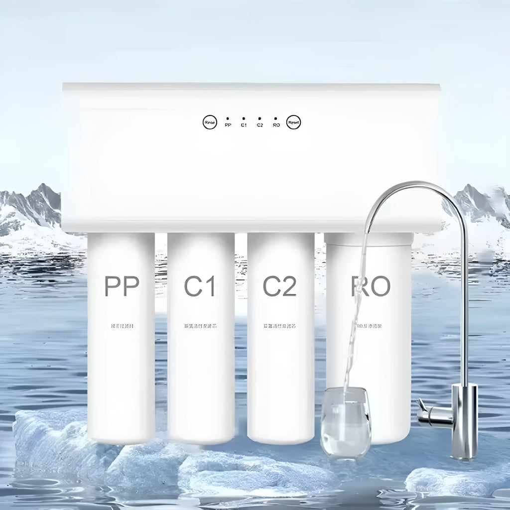 White 500g RO reverse osmosis water purifier filter element with insulation displacement connection and multi-stage cores