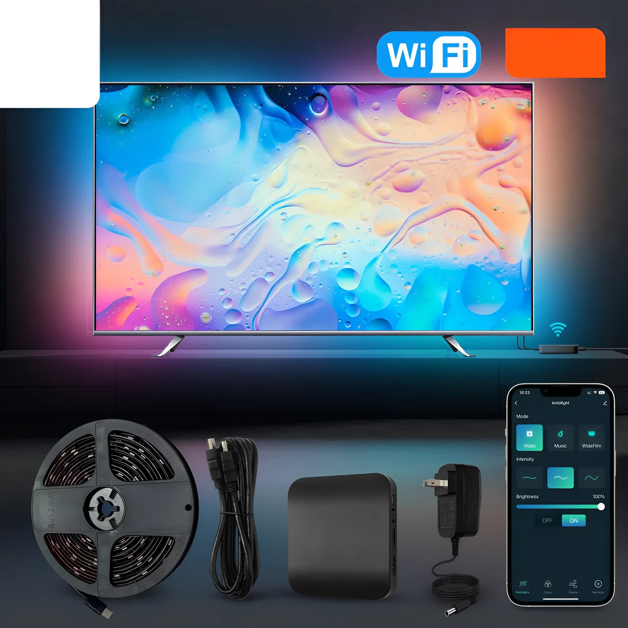Graffiti Smart LED Light Strip for television background lighting with app control