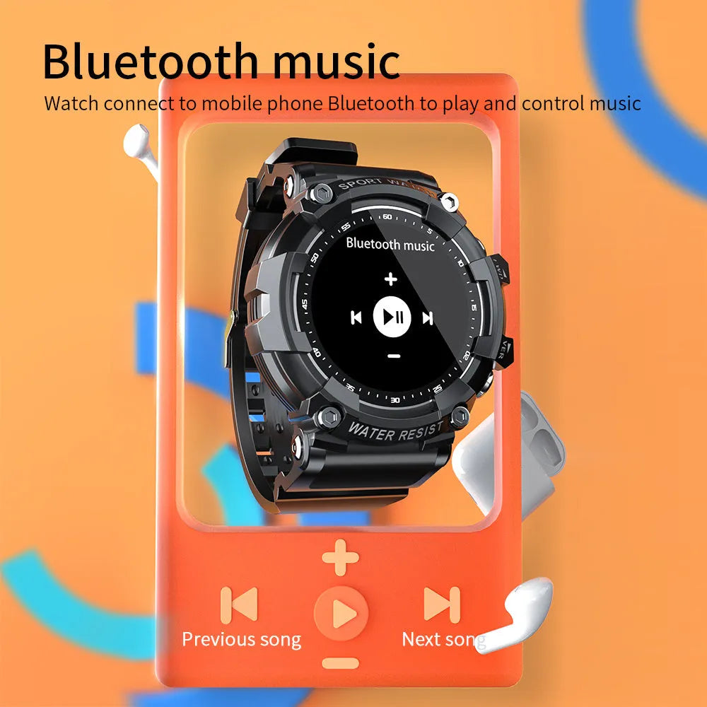 ATTACK 3 IP67 waterproof smart sports watch in black with round colour display