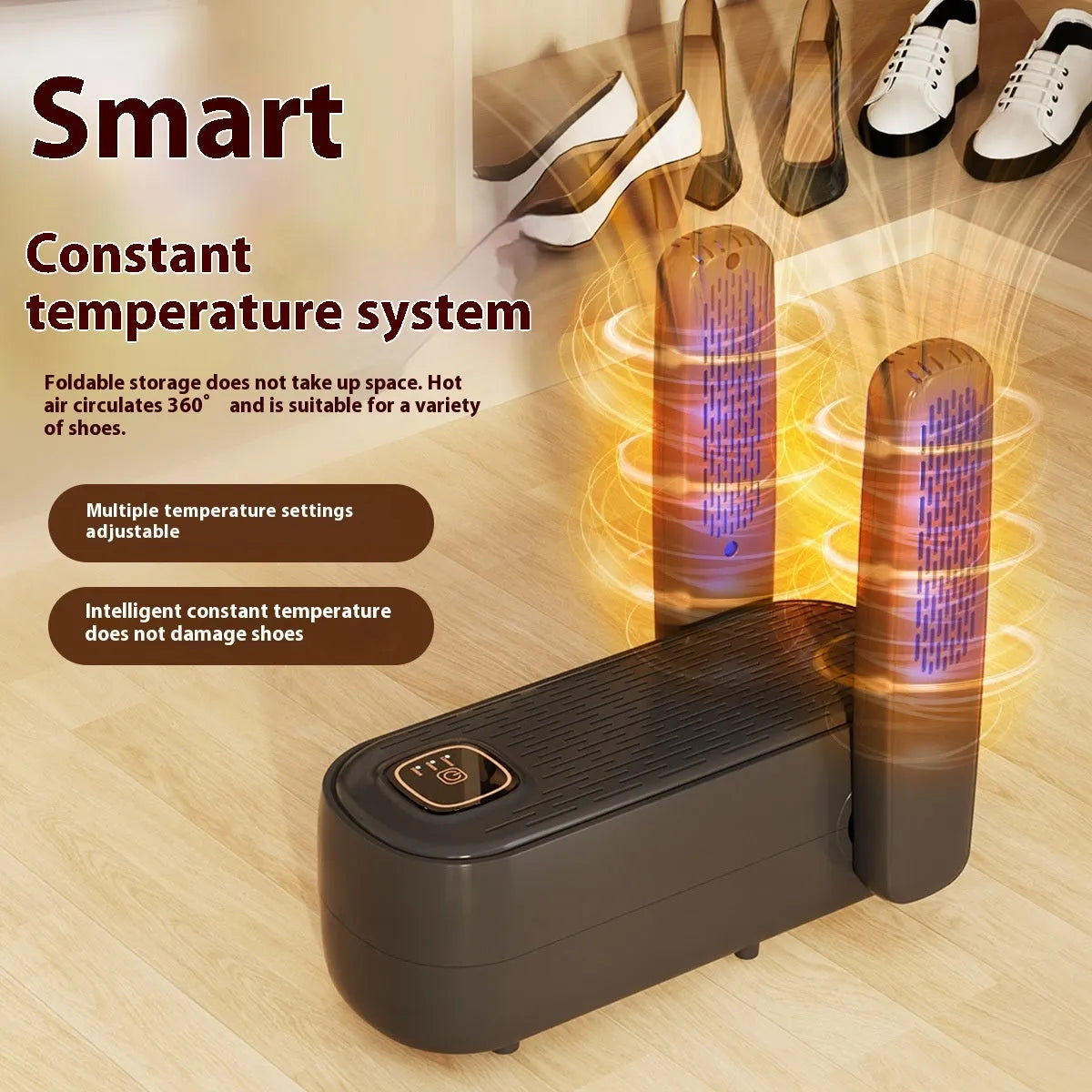D4 black automatic shoe dryer with timer for waterproof warming and drying machinery