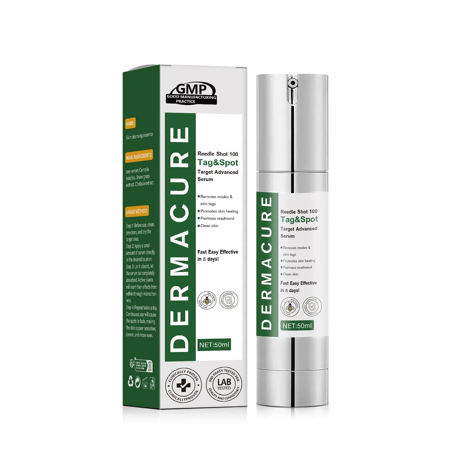 50ml non-standard gentle facial cleaning solution bottle suitable for female and male users