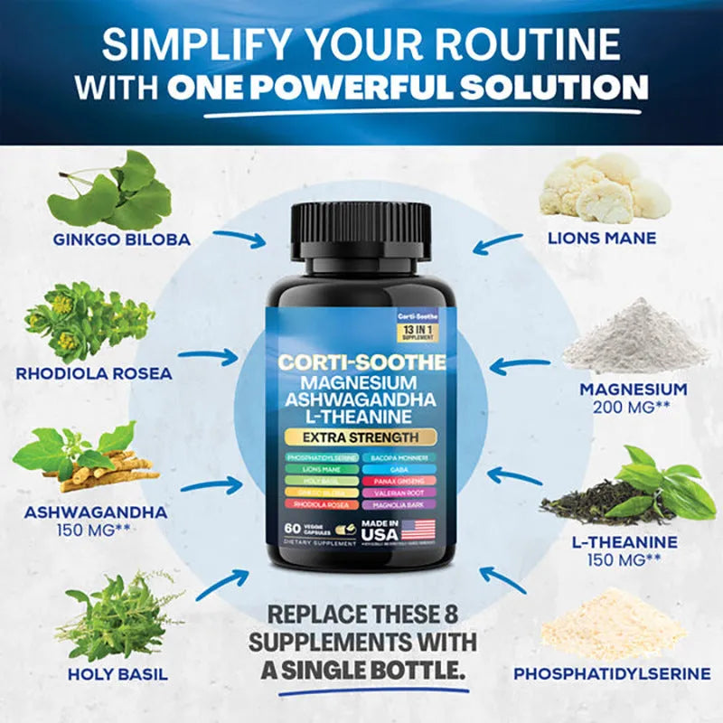 Bottle of 60 South African drunken eggplant magnesium capsules with extraction-process label