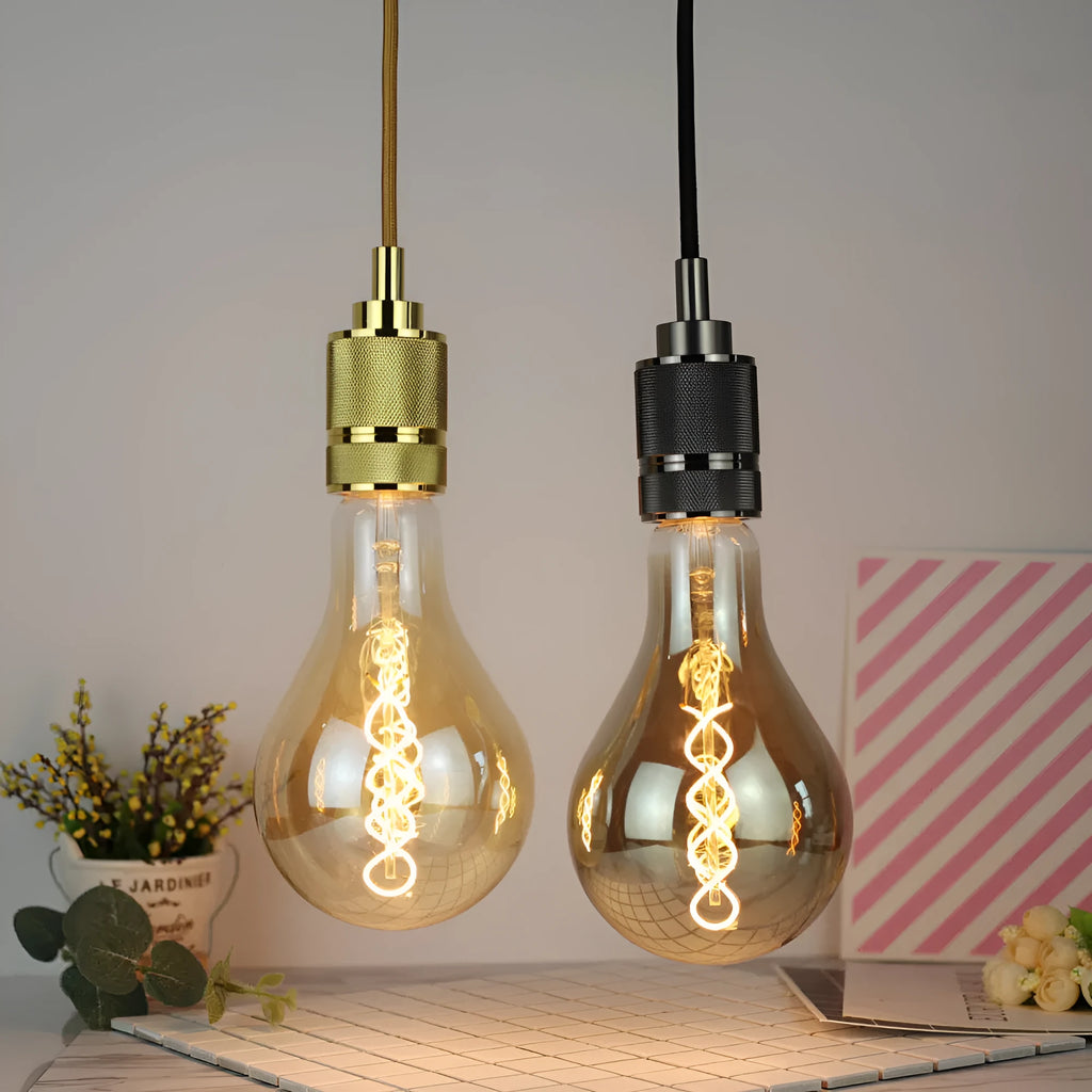 Golden double helix LED soft light strip unit measuring 110 by 200 millimetres.