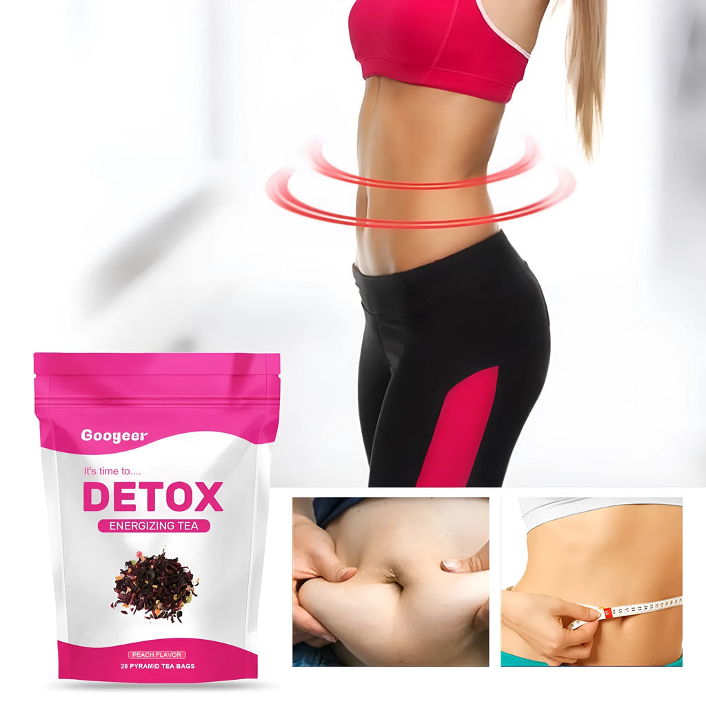 Green tea body care slimming kit with 28 tea bags for belly contracting and firming