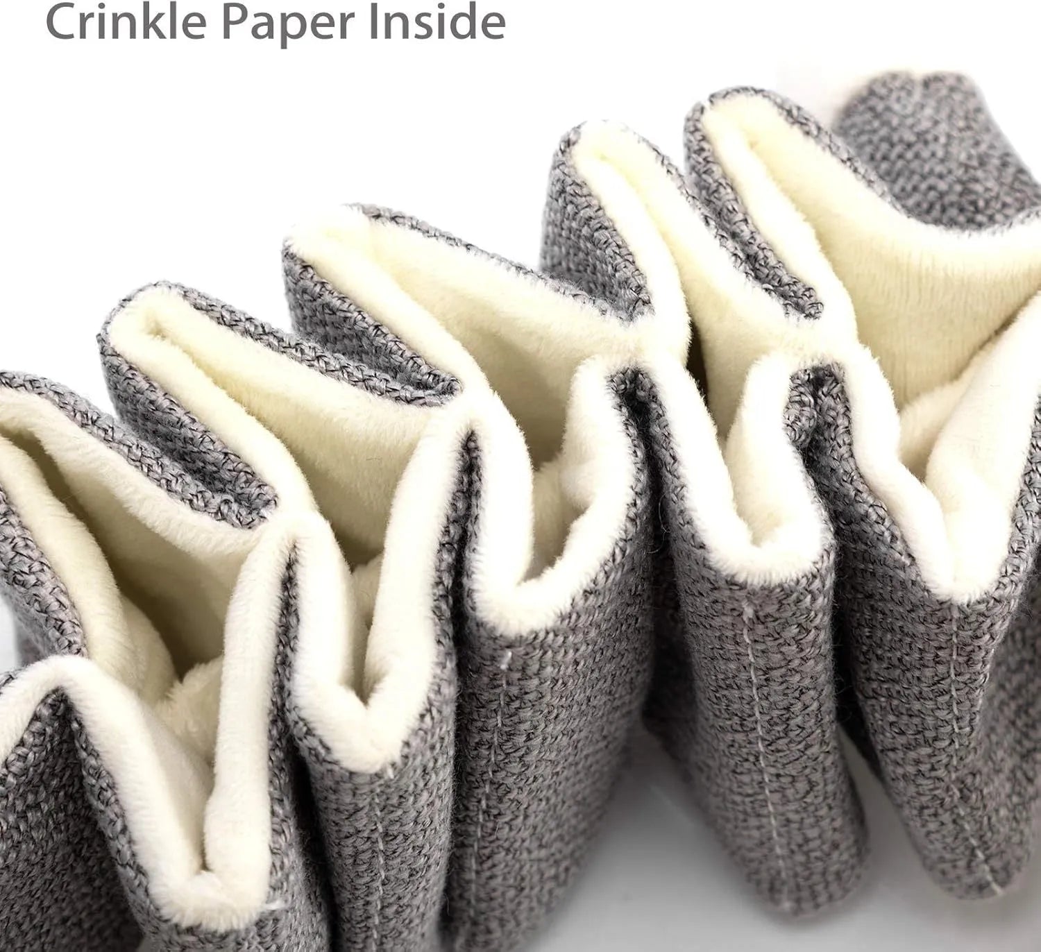 Grey koala squeaky dog toy with crinkle paper, measuring 30cm long.