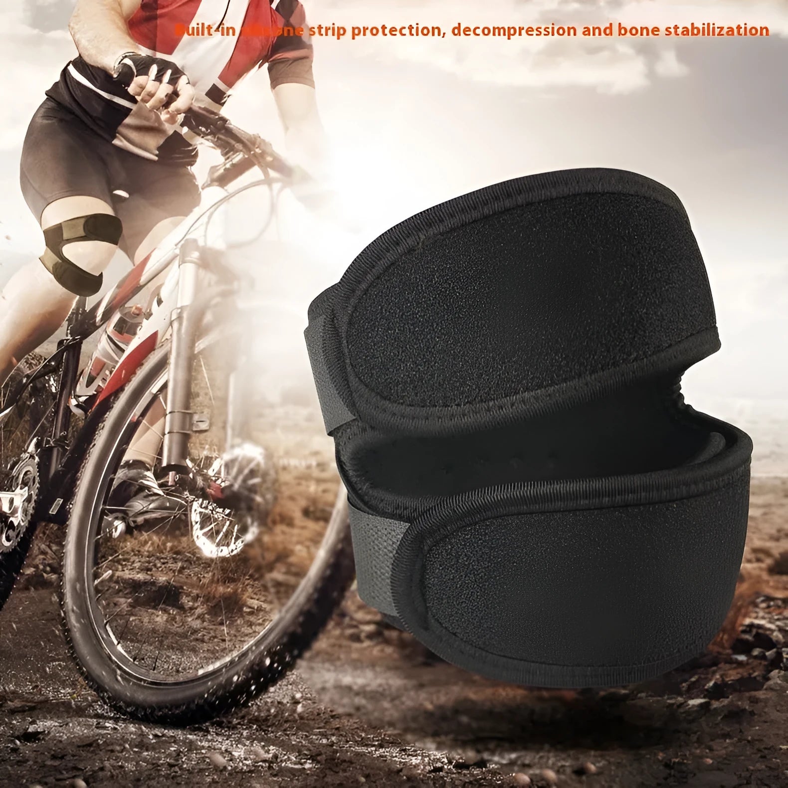 One-size-fits-all sports knee pads in black, blue, gray, and rose red for basketball and fitness.