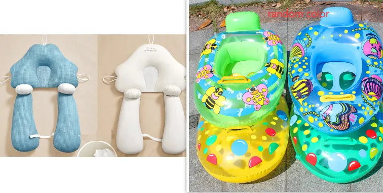 U-shaped baby head shaping pillow in pure cotton fabric with pearl cotton filler.
