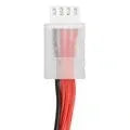 A 7.4V 1200mAh lithium battery for RC models measuring 15mm by 36mm by 70mm.