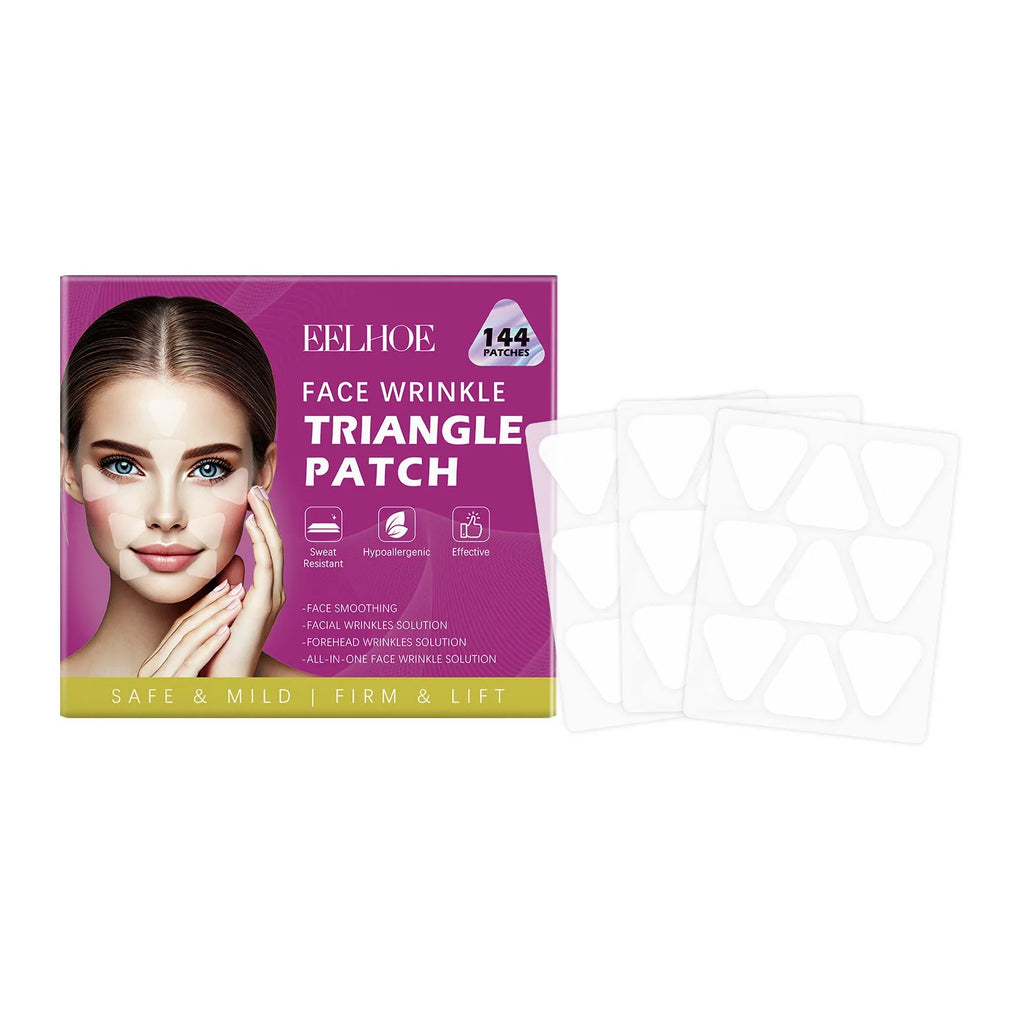 Pack of 144 clear facial nursing patches for skin hydration and fine lines