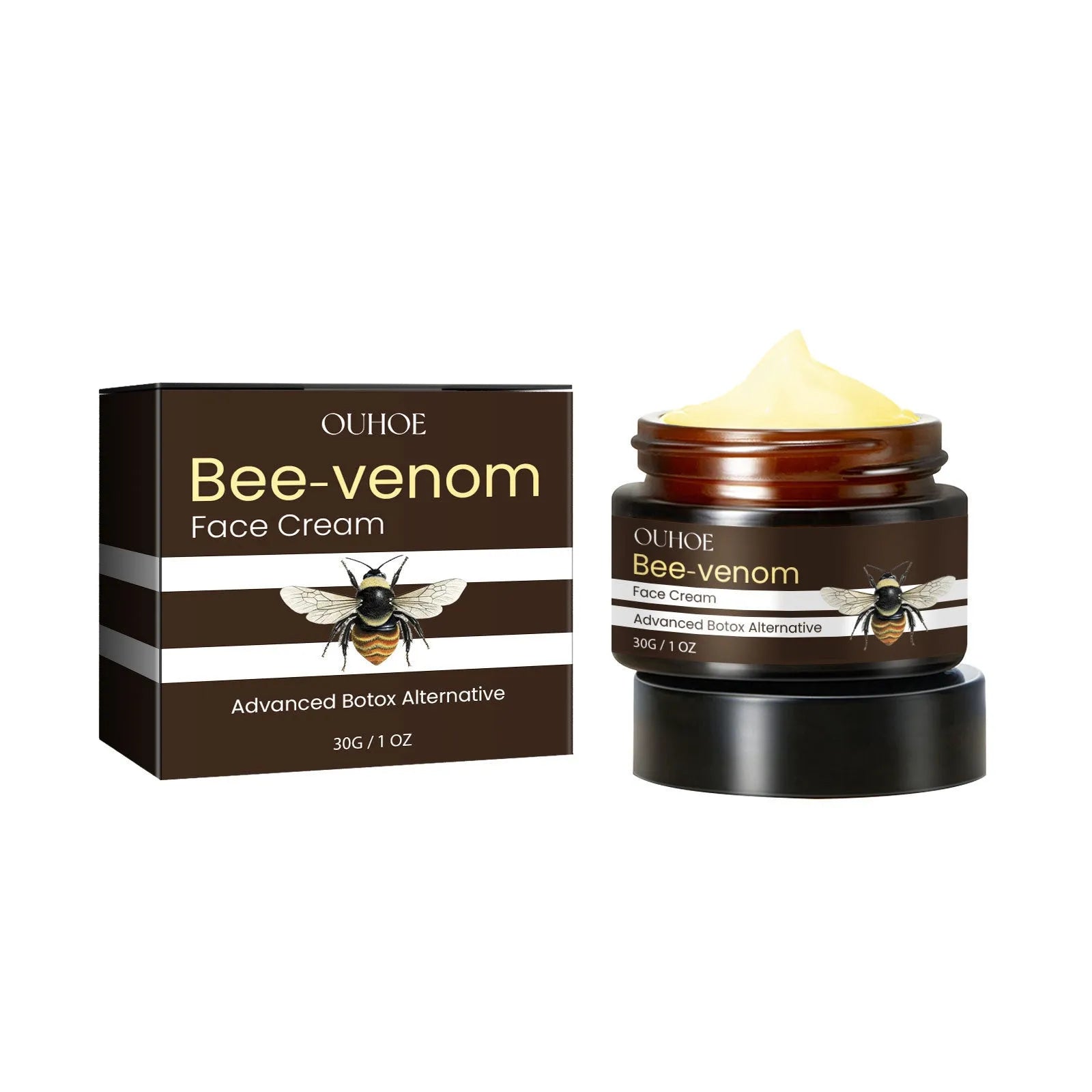 OUHOE Bee Firming Cream 30g jar, hydrating and firming facial treatment.