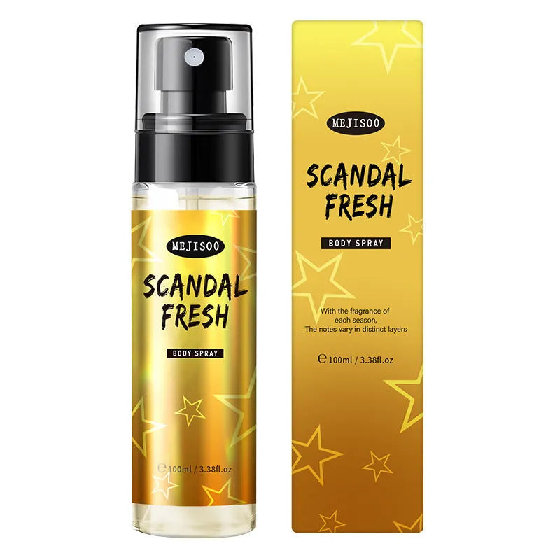 100ML body spray perfume lasting fragrance bottle with four scent options Black Opium Bleu De Chanel Scandal Fresh Ultra Male