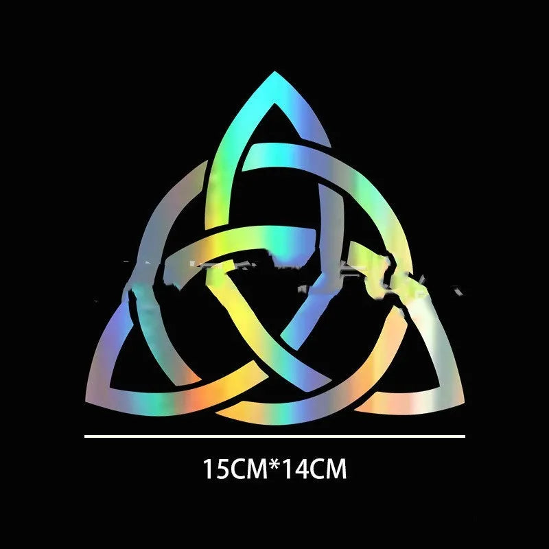 Waterproof car body decal sticker on vehicle exterior in black, white, or laser colour options.