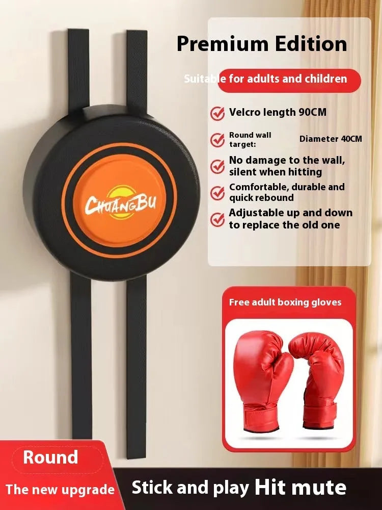 Hanging boxing wall target with multiple size options including round and square shapes