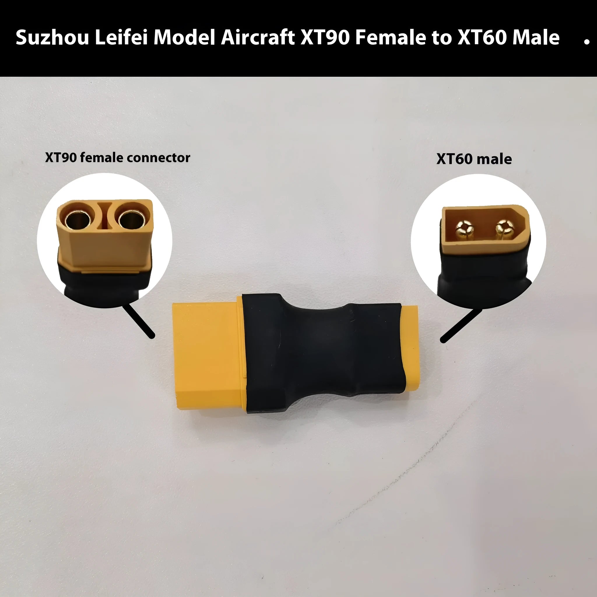Adapter set with multiple connector types XT60 EC5 XT90 AS150 for series connection
