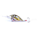 Floating hard bait fish lure with feather hook, 7.5cm length, nine colour variations for sea fishing
