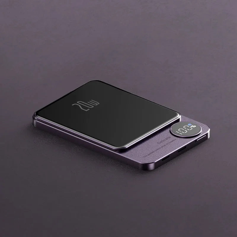 Magsafe magnetic power bank for iPhone 14 in aluminium alloy case
