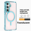 Ultra-thin transparent TPU PC phone case with metal lens ring for Samsung Galaxy S23 FE