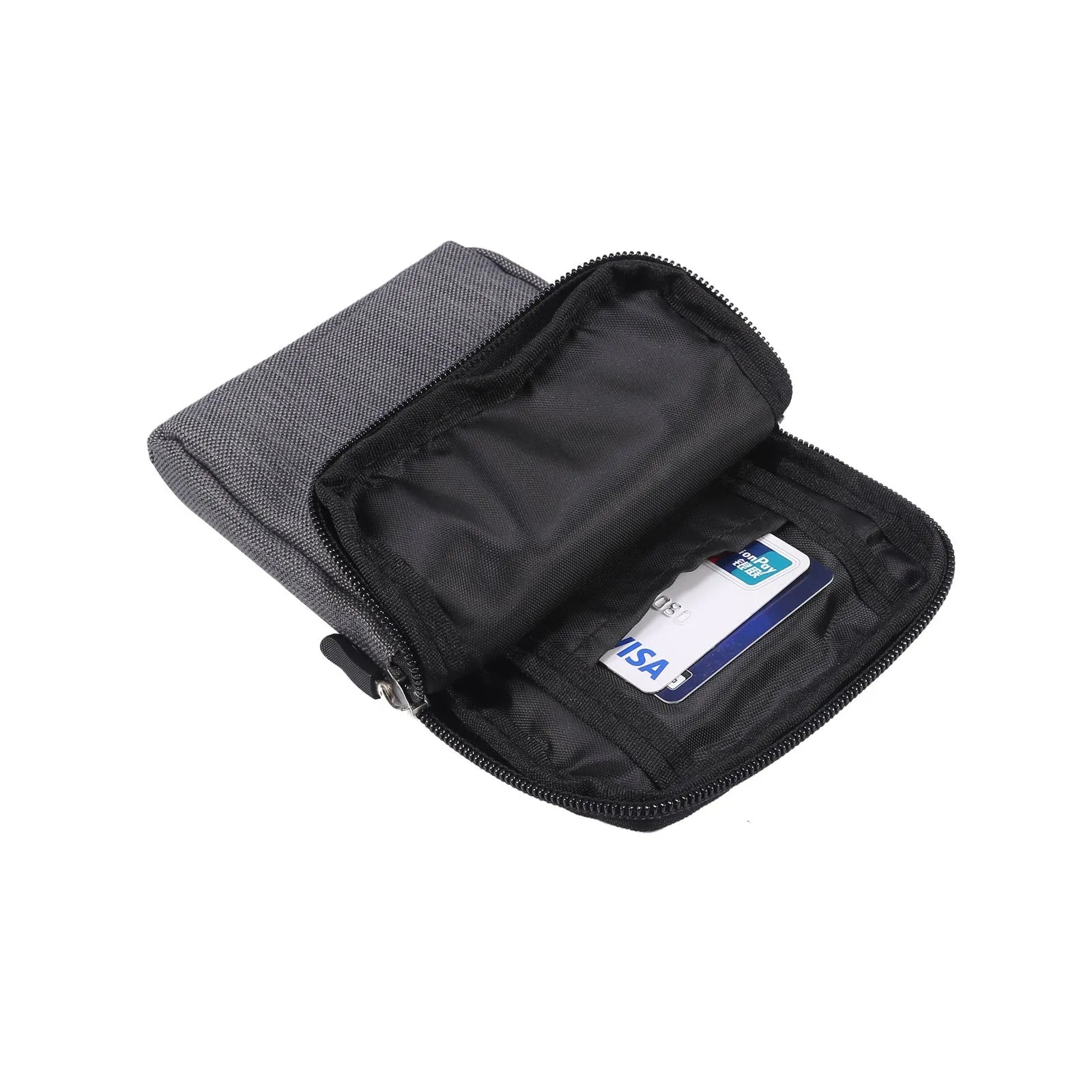 Solid colour waterproof neoprene cross body waist bag shown in available colours: black, rose red, sky blue, dark grey, milky white, orange.